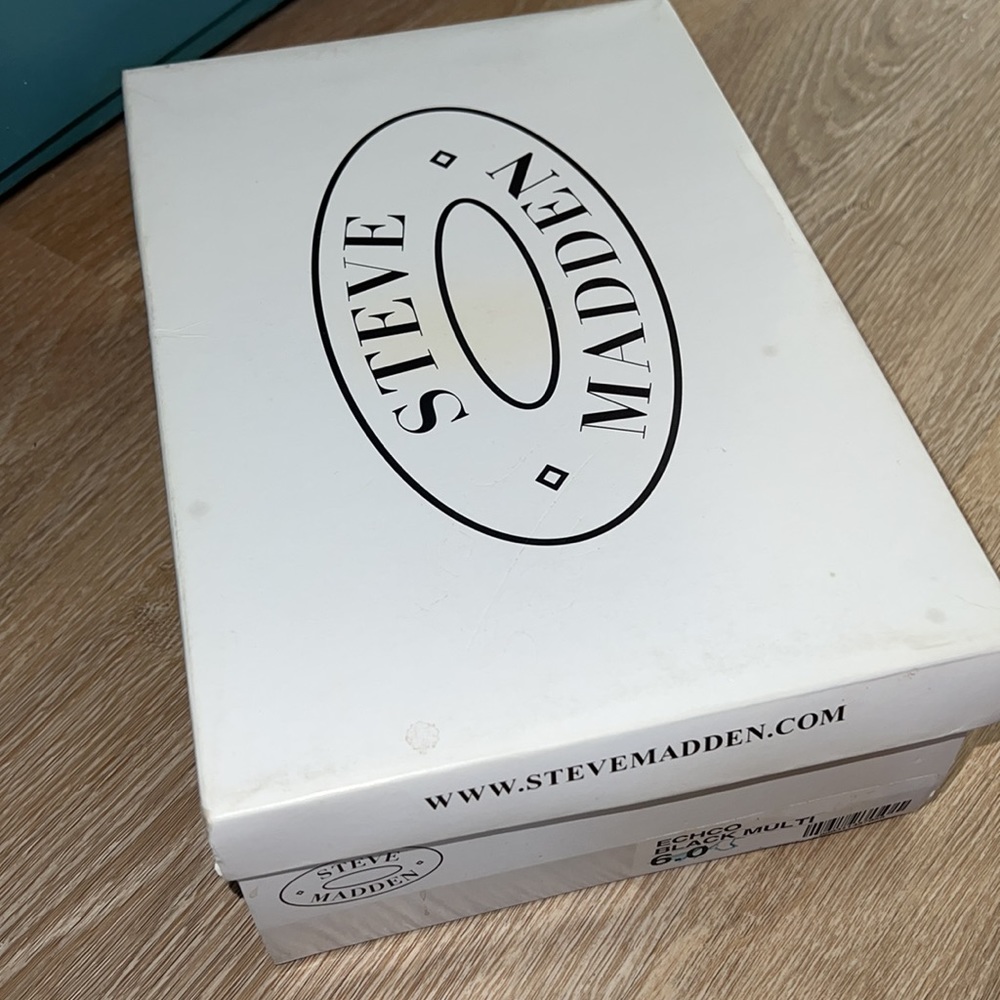 Nib Steve Madden Echco Multi Color Open Toe Heels… - image 7